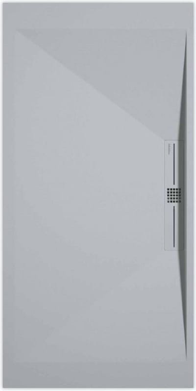 Sanifun douchebak Stone Side Gray 7035 Smooth 1600 x 800 P