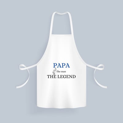 Akyol - papa the man the legend Keukenschort - Papa - cadeau papa - cadeau - verjaardag papa - vaderdag - 82 bij 71 cm