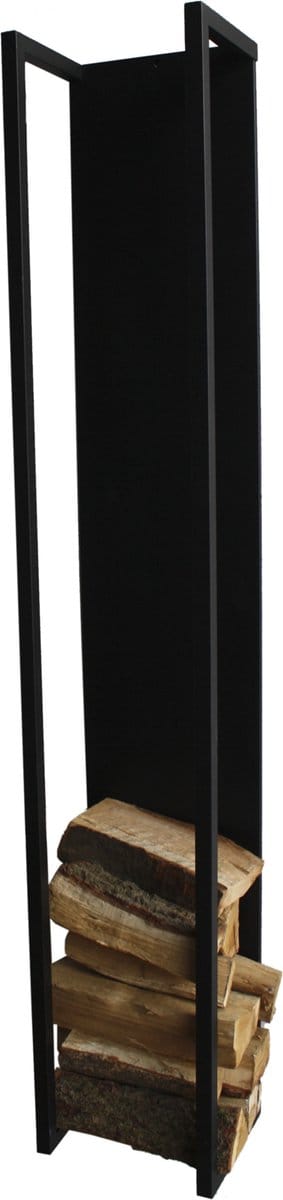 Spinder Design houtopslag Cubic Fire - Zwart - Staal