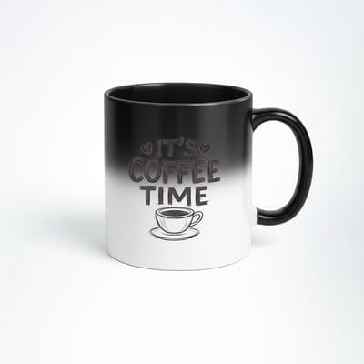 It's Coffee Time" Magische Mok - Warmtegevoelige Koffiebeker