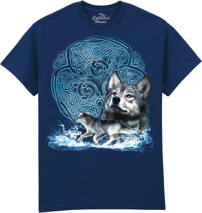 Celtic Wolf The Coloured House T-shirt M
