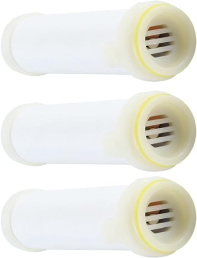Set van 3 douchekopfilters met PP-katoen en mineralenballen voor hard water, verwijdert effectief chloor en zware metalen.