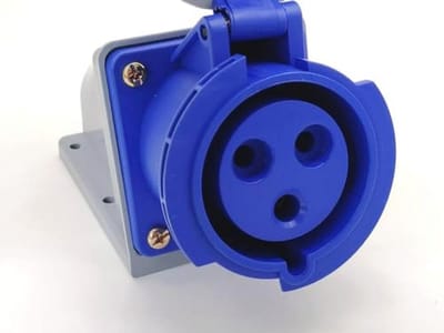 Waterdichte CEE-stekker 3-pins 32A 250V IP67 - Industrieel Stopcontact