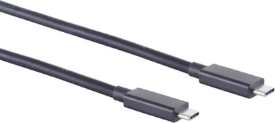 USB-C naar USB-C kabel - USB4 (tot 40 Gbit/s) - PD tot 100W - video tot 8K 60Hz / zwart - 1 meter