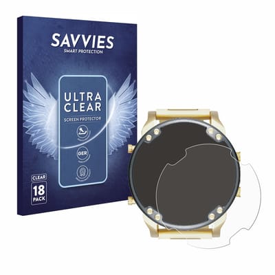 Savvies - Screenprotector voor Diesel DZ7333 Mr. Daddy 2.0 - Folie Beschermfolie transparant 18 Stuks
