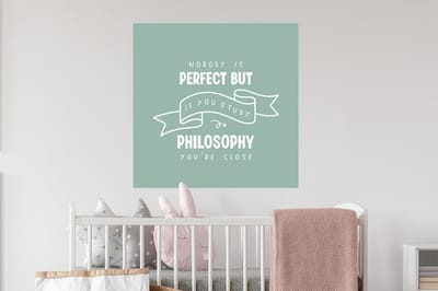 Muurstickers - Sticker Folie - Studenten - School - Filosofie - Universiteit - 50x50 cm - Plakfolie - Muurstickers Kinderkamer - Zelfklevend Behang - Zelfklevend behangpapier - Stickerfolie