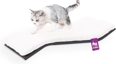 Petrebels Wandmeubel wandmontage Klimmuur Kat - Kattenmuur Wave 70-Wengé - 70 x 20 x 35 cm