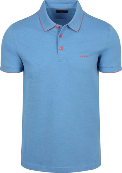 NZA Polo Henley Piqué Sailing Blauw - Maat 3XL - Heren