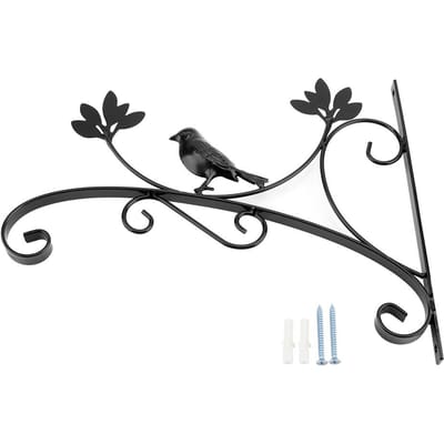 IJzeren Wandhanger Plantenhanger Bloempot Haak voor Huis Tuin Decor black