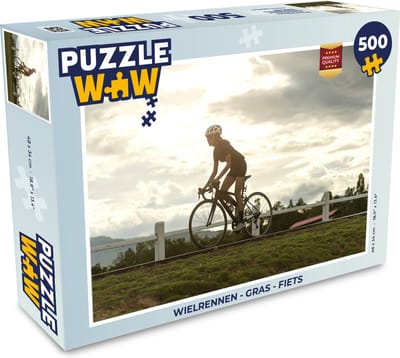 Puzzel Wielrennen - Gras - Fiets - Legpuzzel - Puzzel 500 stukjes