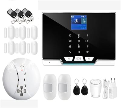 Draadloos Huisalarm - Beveiligingssysteem - Woningbeveiliging - Touchscreen & RFID - 11 Talen - Wit