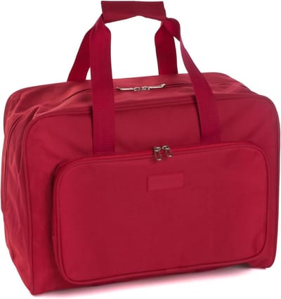 QIN® Naaimachine Tas - Naaimachine voor Beginners - Mini-Naaimachine met Voetpedaal - Rood - 43cm x 26cm x 34cm