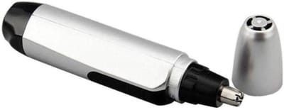 Neushaartrimmer Elektrisch - Oortrimmer Gezichtsreiniger - Snelle Verzorging - Veilig en Comfortabel - Compact Formaat - Zilver