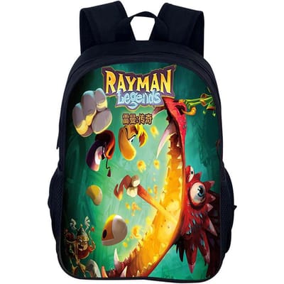 Cartoon Games Rayman Legends 2-delige Set Rugzak Schooltas Jongens Meisjes Camping Rugzak Etui Potloodzak Potlooddoos