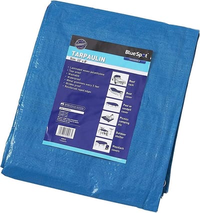 Beschermend Zeil - Afdekzeil Waterdicht - Tuin Meubilair - Sterk Polypropyleen Materiaal - 3.6 x 2.4 Meter - Blauw
