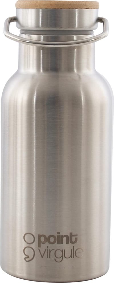 Point-Virgule Drinkfles Isoleerfles inox - 350 ml - bamboe deksel