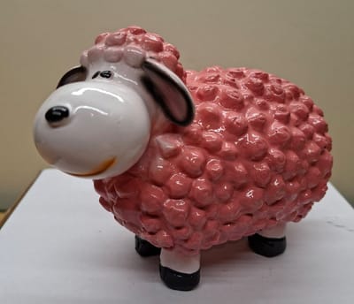 Bolschaap Beeld Kleur Roze - Valentijnsdag - Kado - Cadeau - Decoratie - Woonaccessoires - Beeld - 15cm Hoog