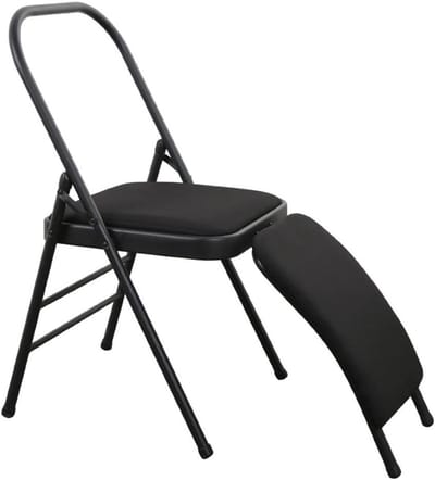 Yogastoel Opvouwbaar - Fitness Kruk - Balans Training - Bevordert Circulatie - 81x41x102cm - Zwart