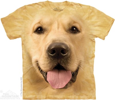 T-shirt Big Face Golden S