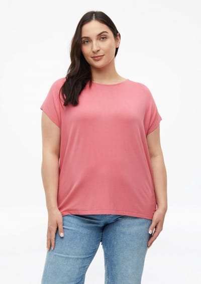 s.Oliver - female - Soepel vallend jersey shirt met verlaagde schouders