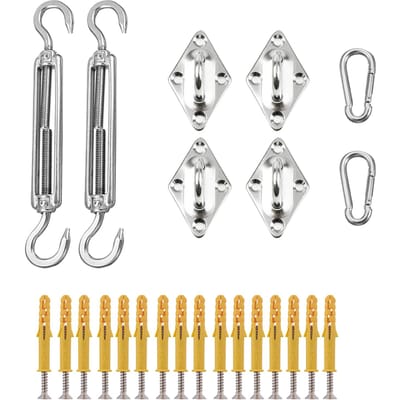 Hardware-set voor schaduwzeilen voor driehoekige zonnezeilen Roestvrijstalen hardware-accessoires voor schaduw Type 2