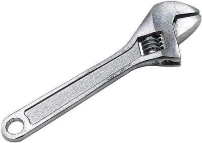 Verstelbare kleine niet-slip moersleutel voor reparatie en onderhoud, zilver, ideaal voor precisiewerk en klussen