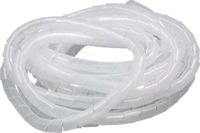 11m PE spiraalbuizen Draadwikkeling Organizer Netjes buis, nominale diameter: 8mm (wit)