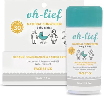 Oh-lief Natuurlijke Zonnebrand Gezichtsstick SPF 30 - Baby's & Kinderen - 30 ml