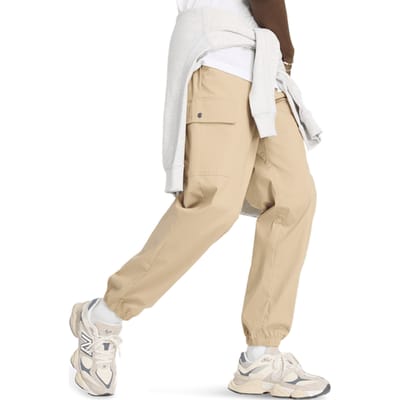 New Balance Twill Cargo Jogger Broeken Heren - Grijs - Maat M - Katoen Jersey