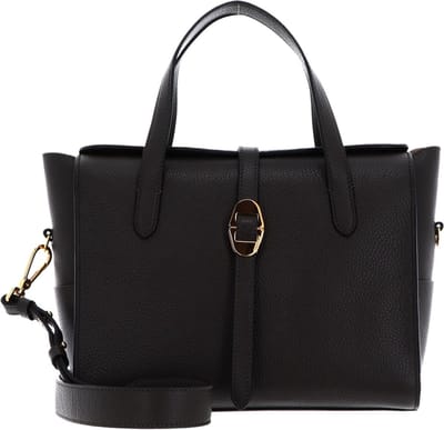 COCCINELLE Leren Handtas Schoudertas Coccinelle Cosima Handbag Bark Grijs