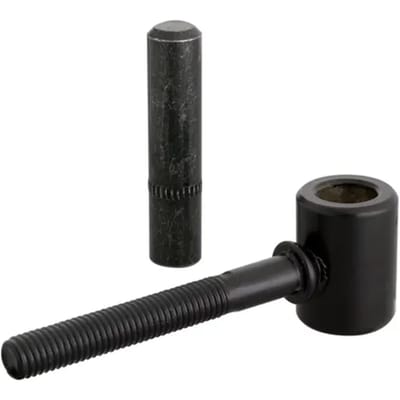 Alberts Schroefduim J-haak Houten Schroefdraad Kataforetisch Aangebrachte Zwarte Dompellak ⌀16/125 M10x82mm
