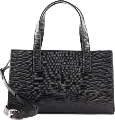 SEIDENFELT MANUFAKTUR Handtas Schoudertas Vium Handbag Black Zwart