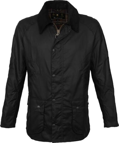 Barbour Ashby Wax Jas Navy - Maat L - Heren - Wax jassen