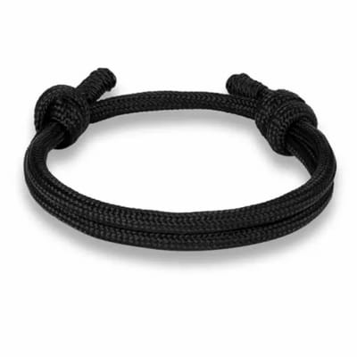 Armband-Zwart-Schuifsluiting-20-25 cm - Charme Bijoux