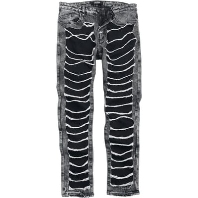 Rock Rebel by EMP - Rock Jeans - Jared (Sim Fit) - W30L32 tot W34L34 - voor Mannen - zwart