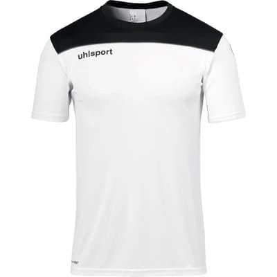 Uhlsport Offense 23 T-Shirt Heren - Wit / Zwart / Antraciet | Maat: XL