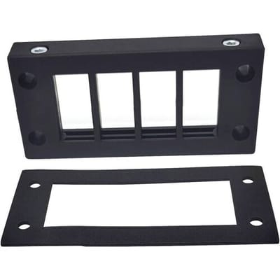 TRU COMPONENTS DVK 16/8 Kabelinvoeringsplaat Klem-Ø (max.) 16 mm Polyamide Zwart 1 stuk(s)