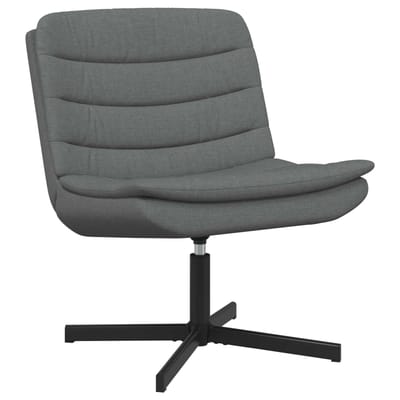 vidaXL - Draaistoel - Donkergrijs - 63 - x - 75 - x - 76 - cm - Stof