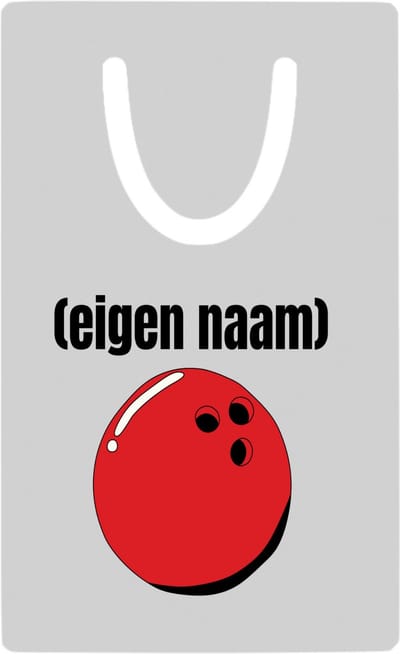 Hacebo® - bowlingbal met eigen naam metalen boekenlegger- Bowlen - bowlers - sport - verjaardagscadeau - klein cadeautje - kado - gift - geschenk - verrassing Bladwijzer boekenleggers - 7.6 cm x 5cm
