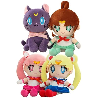 Anime Sailor Moon Pluche Speelgoed Tsukino Usagi Kaiou Michi Knuffelpop Pluche Cartoon Actiefiguur Model Collectie Decoratie Speelgoed