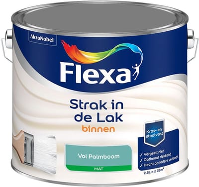 Flexa - Strak In De Lak Binnenlak Mat - Vol Palmboom - Mengverf - 2,5 L