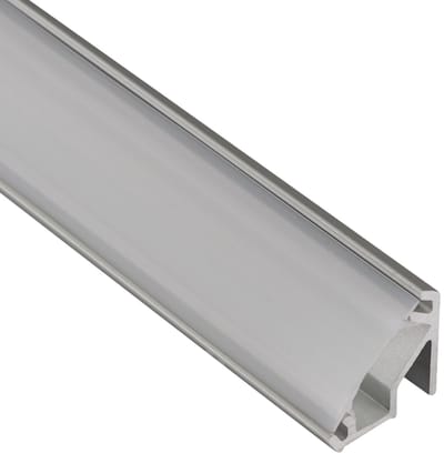 5 x LED Profiel-99 met opale afdekking 2000 x 15,7 x 15,8 mm Aluminium geëloxeerd voor LED strips tot 10 mm brede