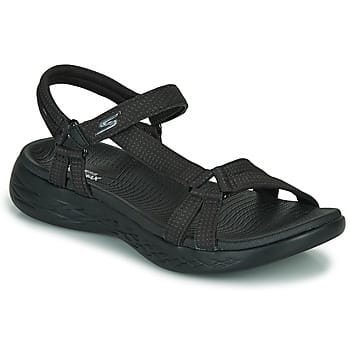 Skechers On-The-Go 600 - Brilliancy Dames Sandalen - Black/Black - Maat 37