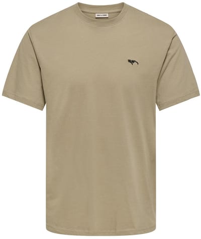 ONLY&SONS - ONSTRISTON LIFE REG EMB. SS TEE - Heren - T-shirts