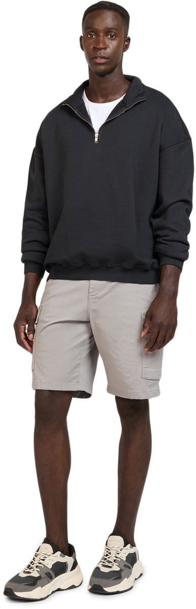 WOTEGA Heren Cargoshorts Atlas – Regular Fit – Katoen Stretch – Grijs – Elastische taille
