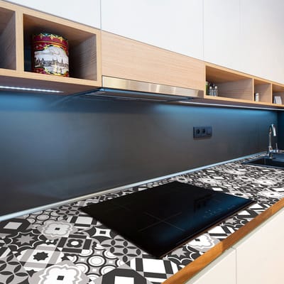 Zelfklevende tegelmuurstickers voor keuken en badkamer - 60 tegel- en meubelstickers - 60 stickers 20x20cm