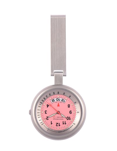 Swiss Medical Titanium Edition Coral Pink LE - Verpleegkundehorloge - Cadeau - Zorgpersoneel - Ziekenhuis - Verpleegster Accessoires
