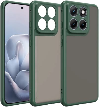 Hoesje geschikt voor Motorola Edge 70 Fusion - Phonesta AirFrost Semi-Transparante Back Cover - Mat Groen