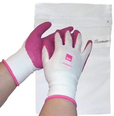 Textielhandschoenen voor het Aantrekken van Compressiekousen met Wasnet - Eenvoudig en Effectief