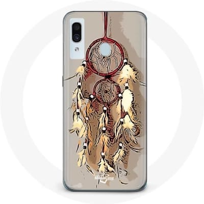 Coque - Samsung - Galaxy A20 - Attrape Rêve - Marron - Souple marron